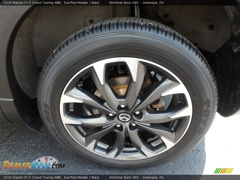 2016 Mazda CX-5 Grand Touring AWD Soul Red Metallic / Black Photo #13