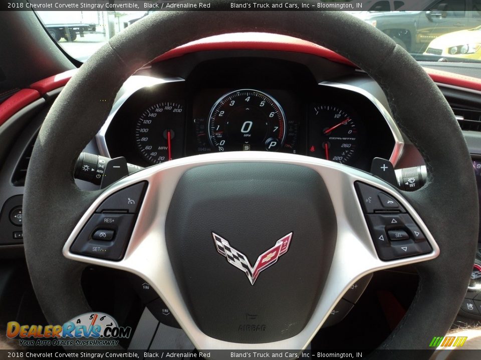 2018 Chevrolet Corvette Stingray Convertible Black / Adrenaline Red Photo #17