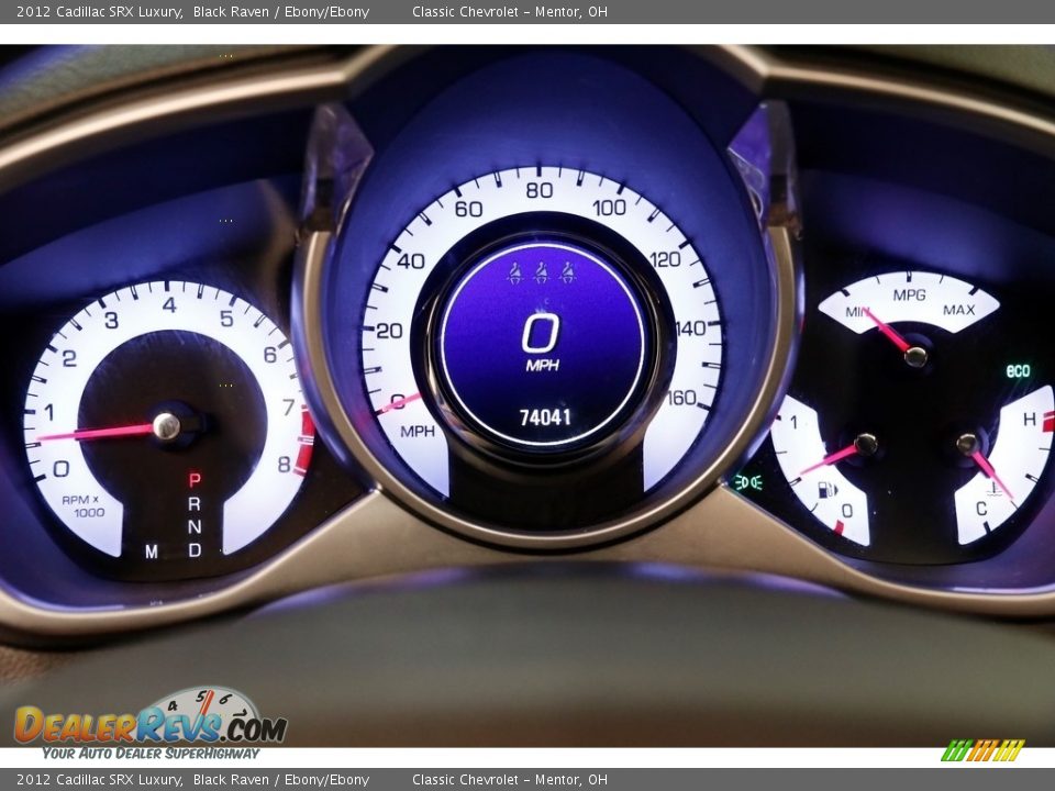 2012 Cadillac SRX Luxury Black Raven / Ebony/Ebony Photo #8