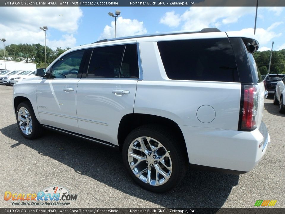 2019 GMC Yukon Denali 4WD White Frost Tintcoat / Cocoa/Shale Photo #8