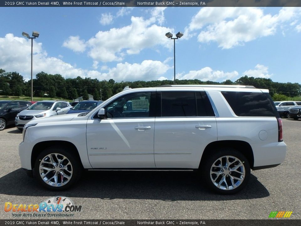 2019 GMC Yukon Denali 4WD White Frost Tintcoat / Cocoa/Shale Photo #9