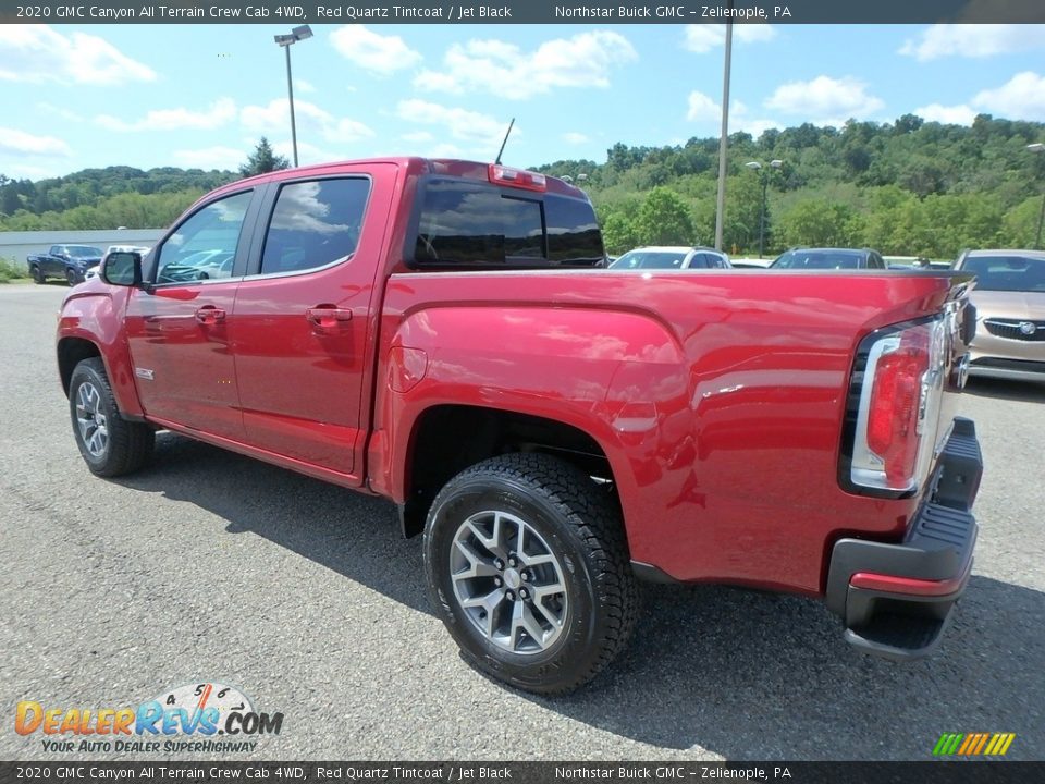 2020 GMC Canyon All Terrain Crew Cab 4WD Red Quartz Tintcoat / Jet Black Photo #7