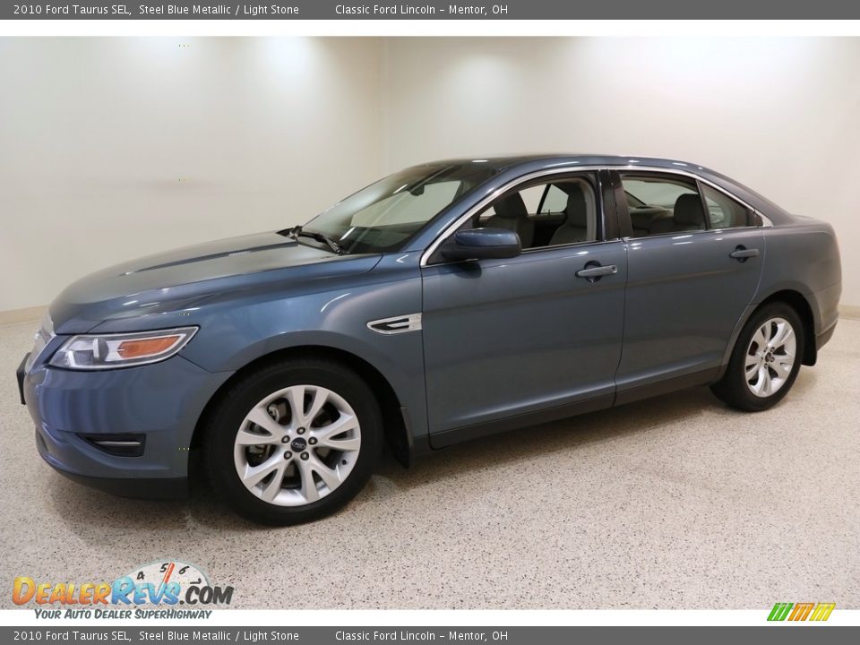 2010 Ford Taurus SEL Steel Blue Metallic / Light Stone Photo #3