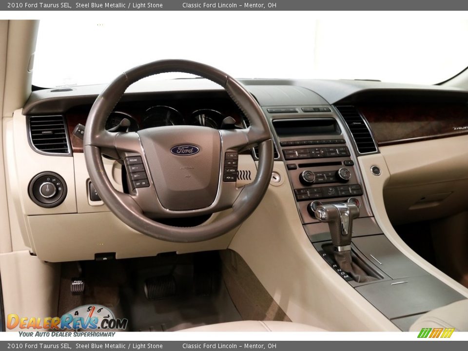 2010 Ford Taurus SEL Steel Blue Metallic / Light Stone Photo #6
