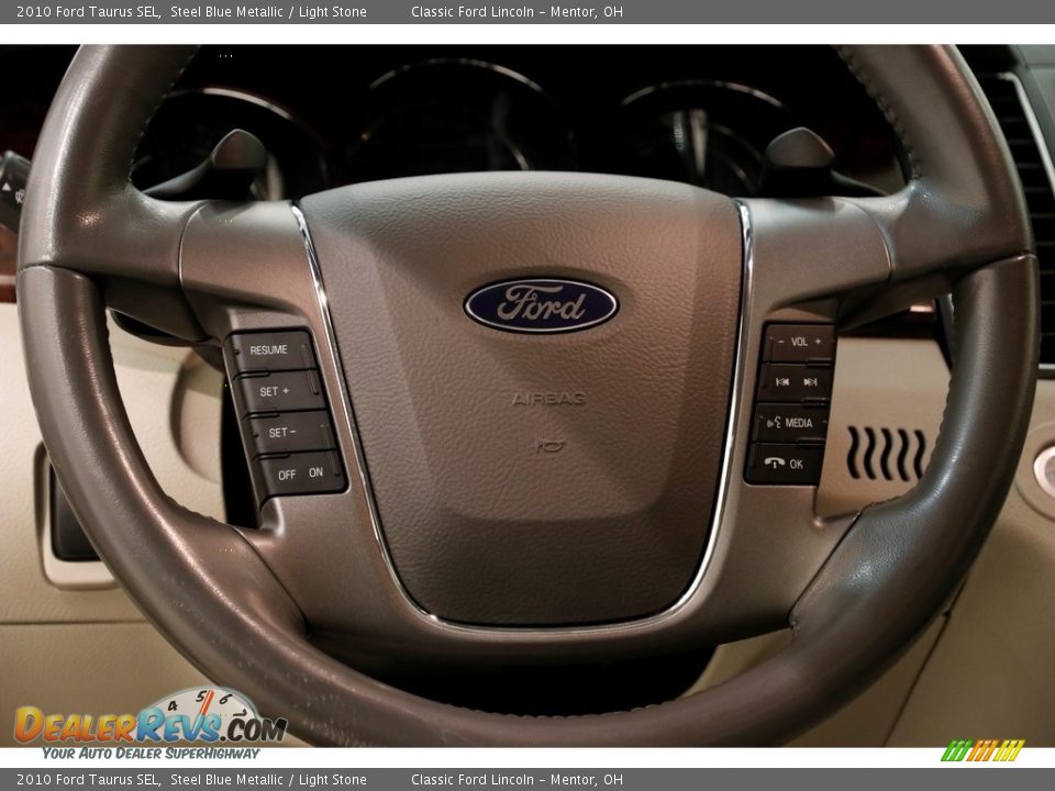 2010 Ford Taurus SEL Steel Blue Metallic / Light Stone Photo #7