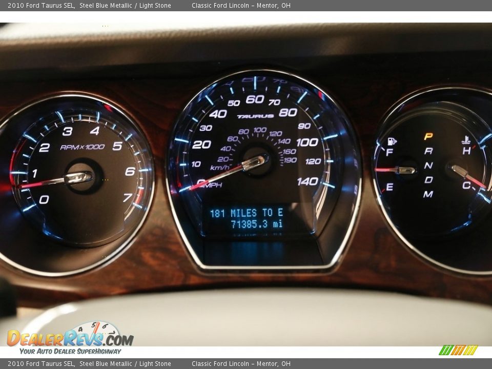 2010 Ford Taurus SEL Steel Blue Metallic / Light Stone Photo #8