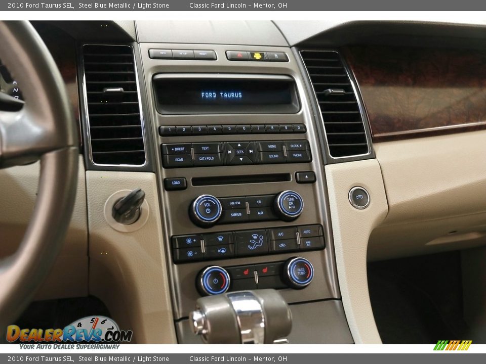 2010 Ford Taurus SEL Steel Blue Metallic / Light Stone Photo #9