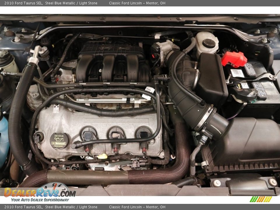 2010 Ford Taurus SEL Steel Blue Metallic / Light Stone Photo #19