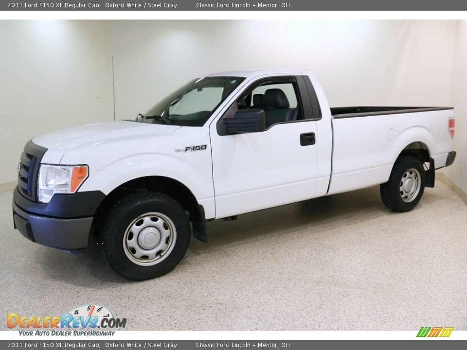 2011 Ford F150 XL Regular Cab Oxford White / Steel Gray Photo #3