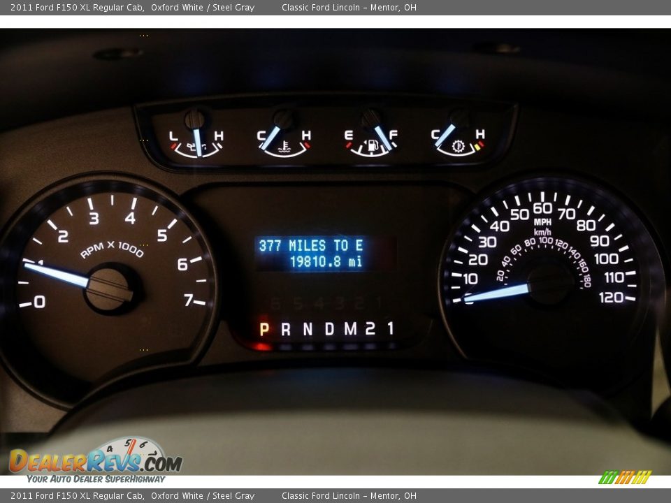 2011 Ford F150 XL Regular Cab Oxford White / Steel Gray Photo #8