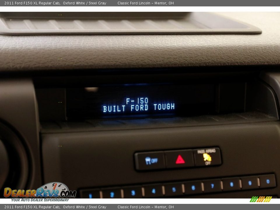 2011 Ford F150 XL Regular Cab Oxford White / Steel Gray Photo #10