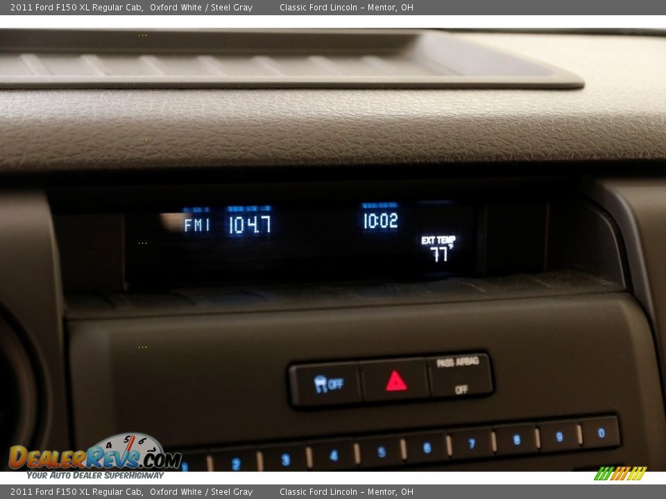 2011 Ford F150 XL Regular Cab Oxford White / Steel Gray Photo #11