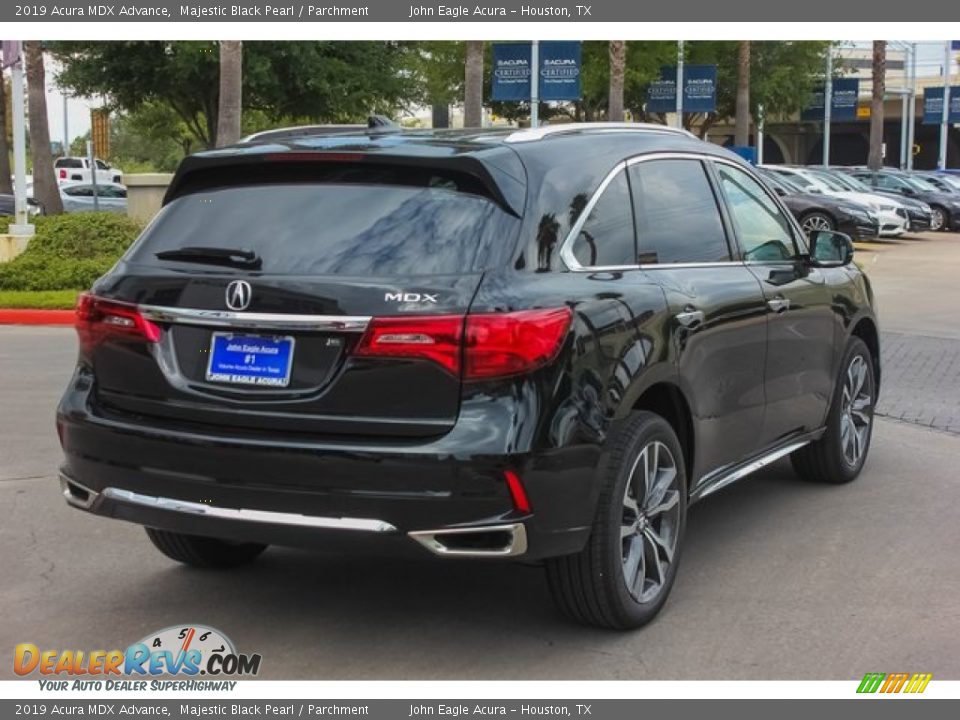 2019 Acura MDX Advance Majestic Black Pearl / Parchment Photo #7