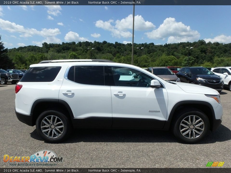 2019 GMC Acadia SLE AWD Summit White / Jet Black Photo #4