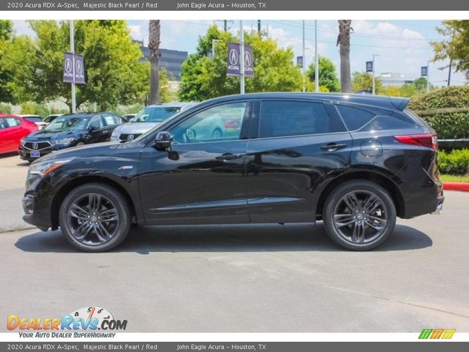 2020 Acura RDX A-Spec Majestic Black Pearl / Red Photo #4