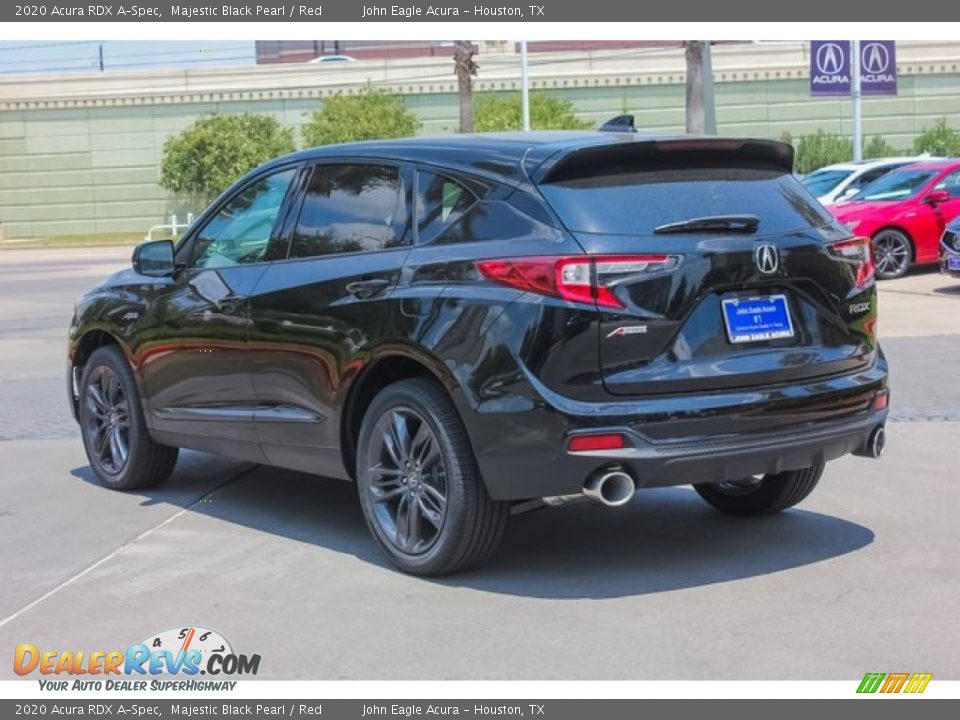 2020 Acura RDX A-Spec Majestic Black Pearl / Red Photo #5