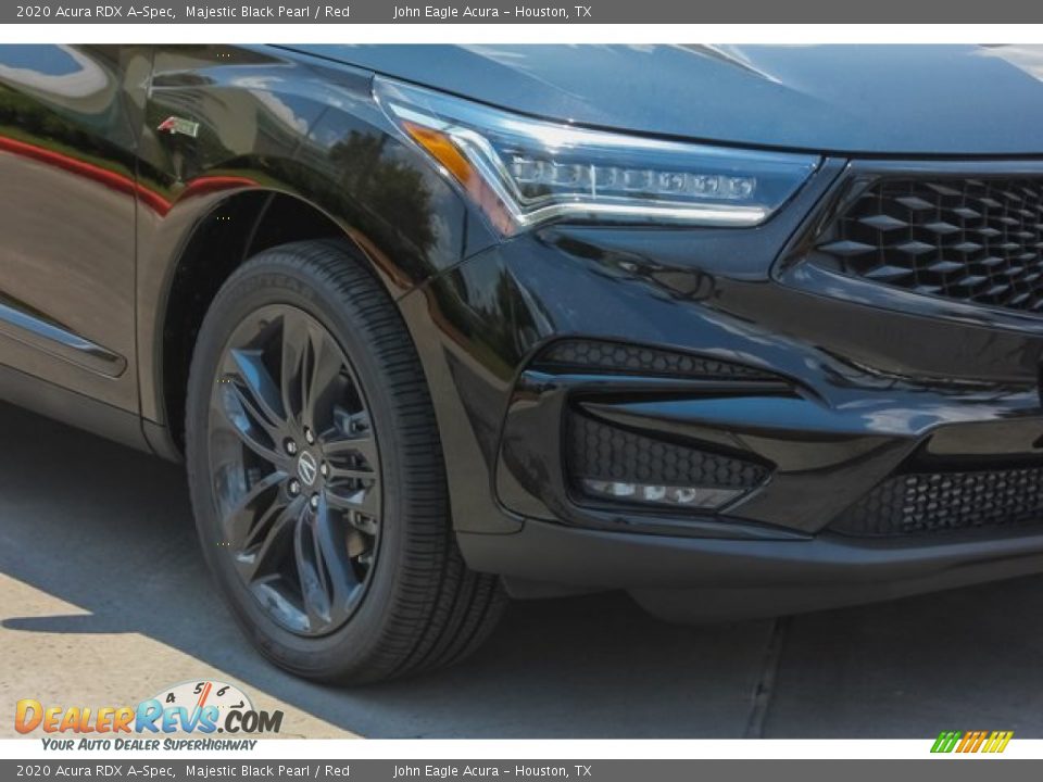 2020 Acura RDX A-Spec Majestic Black Pearl / Red Photo #10