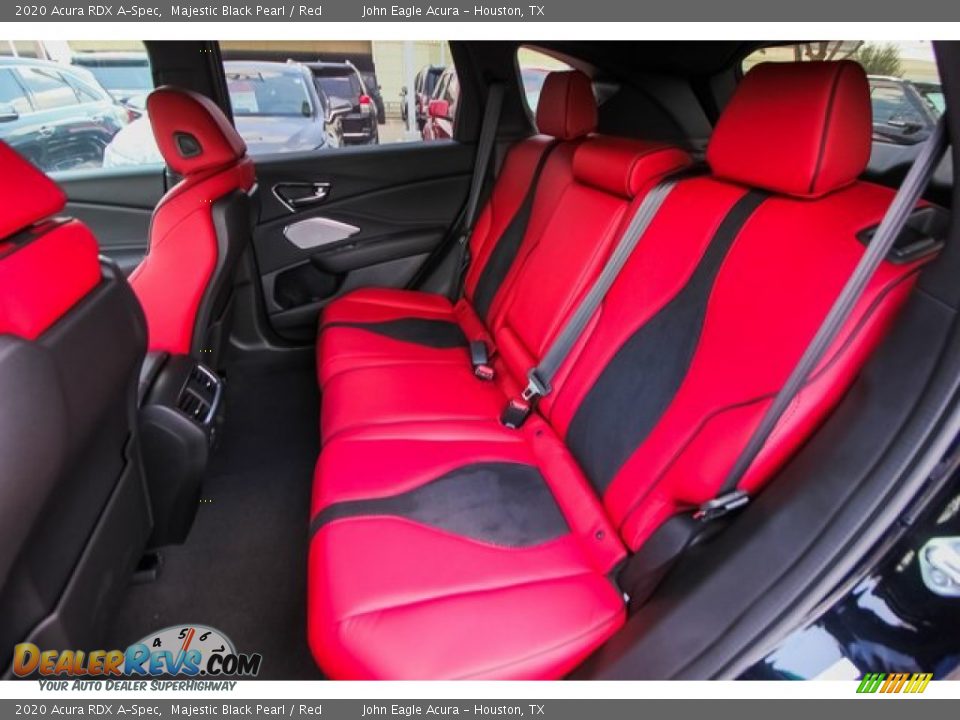 2020 Acura RDX A-Spec Majestic Black Pearl / Red Photo #18
