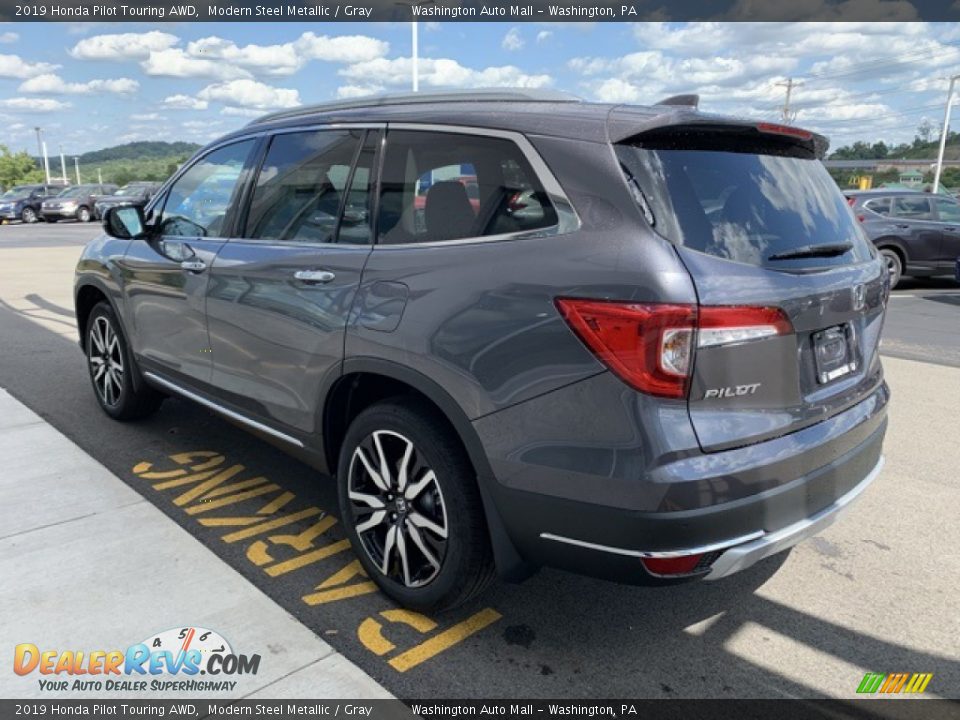 2019 Honda Pilot Touring AWD Modern Steel Metallic / Gray Photo #5