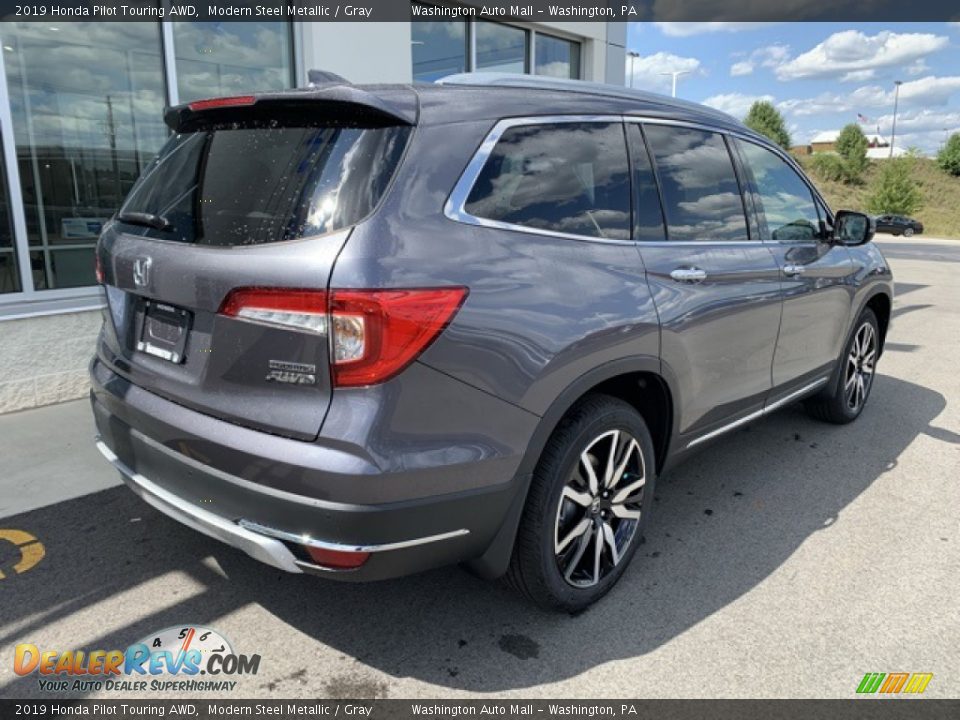 2019 Honda Pilot Touring AWD Modern Steel Metallic / Gray Photo #7