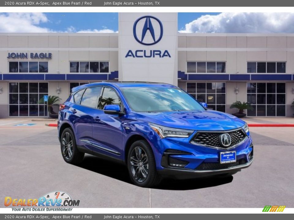 2020 Acura RDX A-Spec Apex Blue Pearl / Red Photo #1