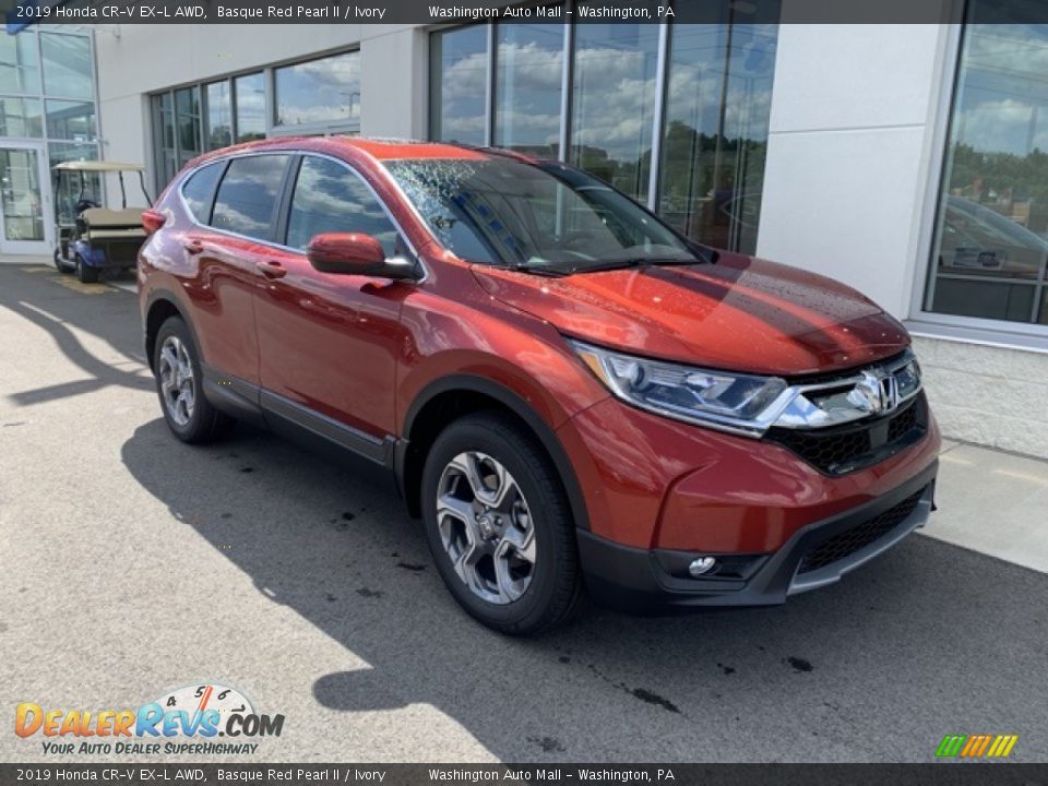 2019 Honda CR-V EX-L AWD Basque Red Pearl II / Ivory Photo #2