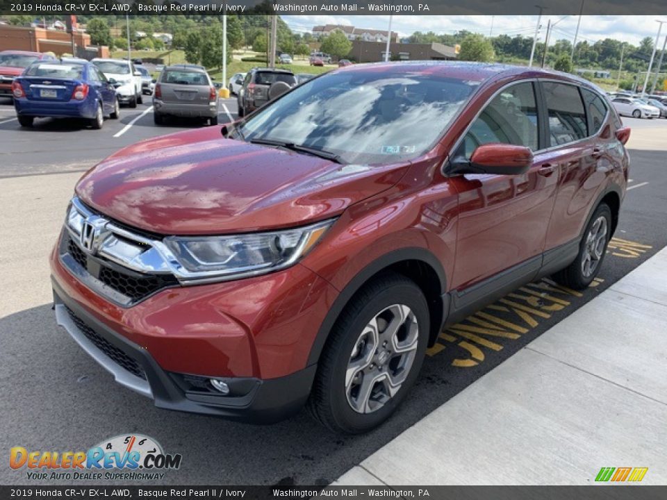 2019 Honda CR-V EX-L AWD Basque Red Pearl II / Ivory Photo #4