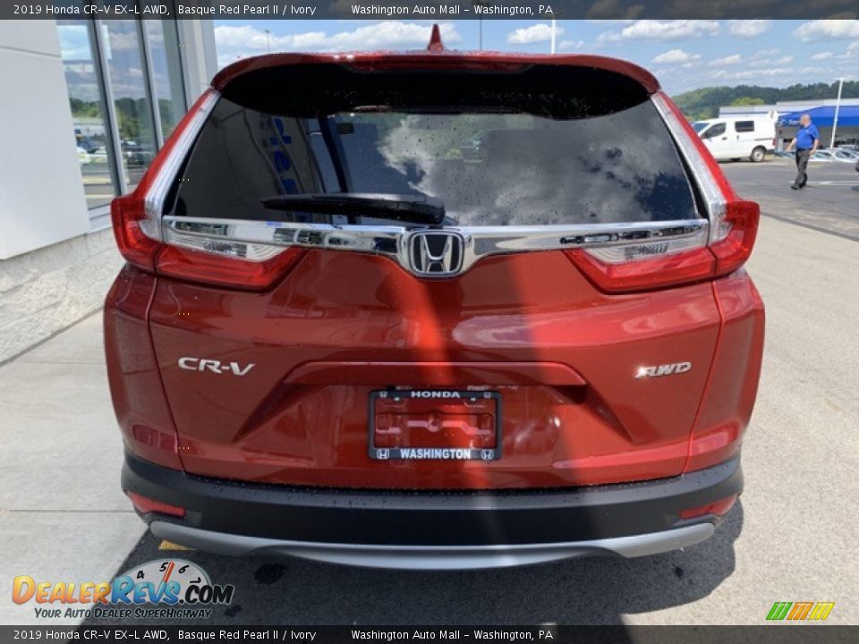 2019 Honda CR-V EX-L AWD Basque Red Pearl II / Ivory Photo #6