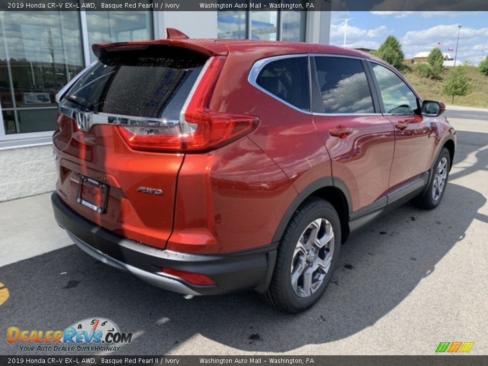 2019 Honda CR-V EX-L AWD Basque Red Pearl II / Ivory Photo #7