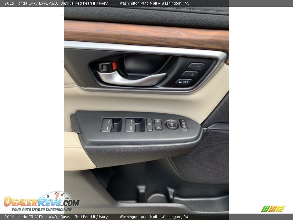 2019 Honda CR-V EX-L AWD Basque Red Pearl II / Ivory Photo #11