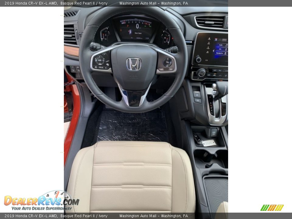 2019 Honda CR-V EX-L AWD Basque Red Pearl II / Ivory Photo #13