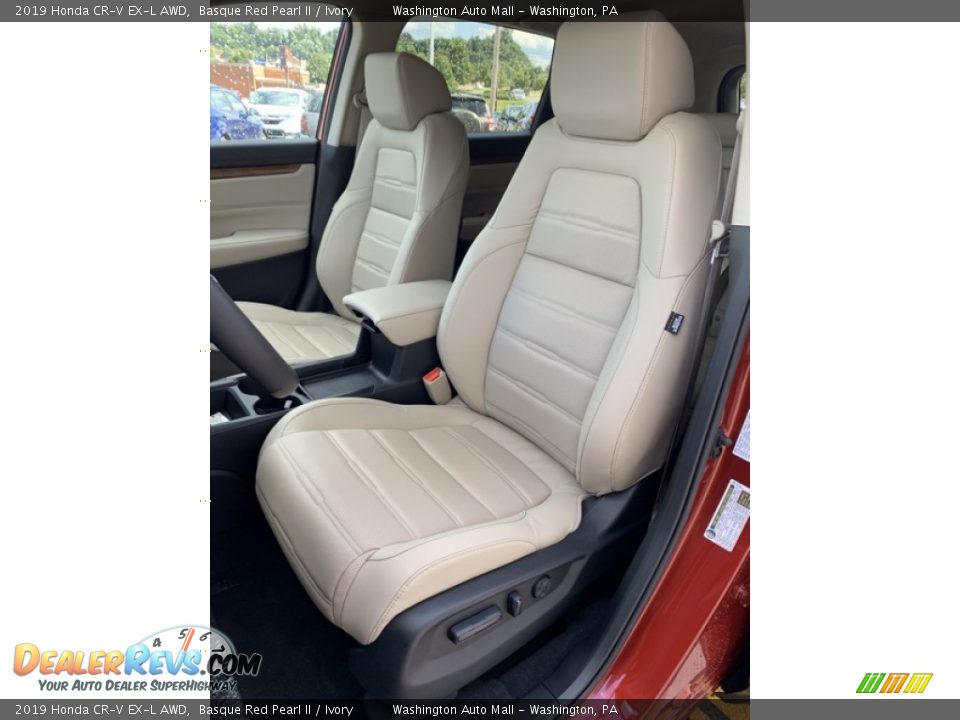 2019 Honda CR-V EX-L AWD Basque Red Pearl II / Ivory Photo #14