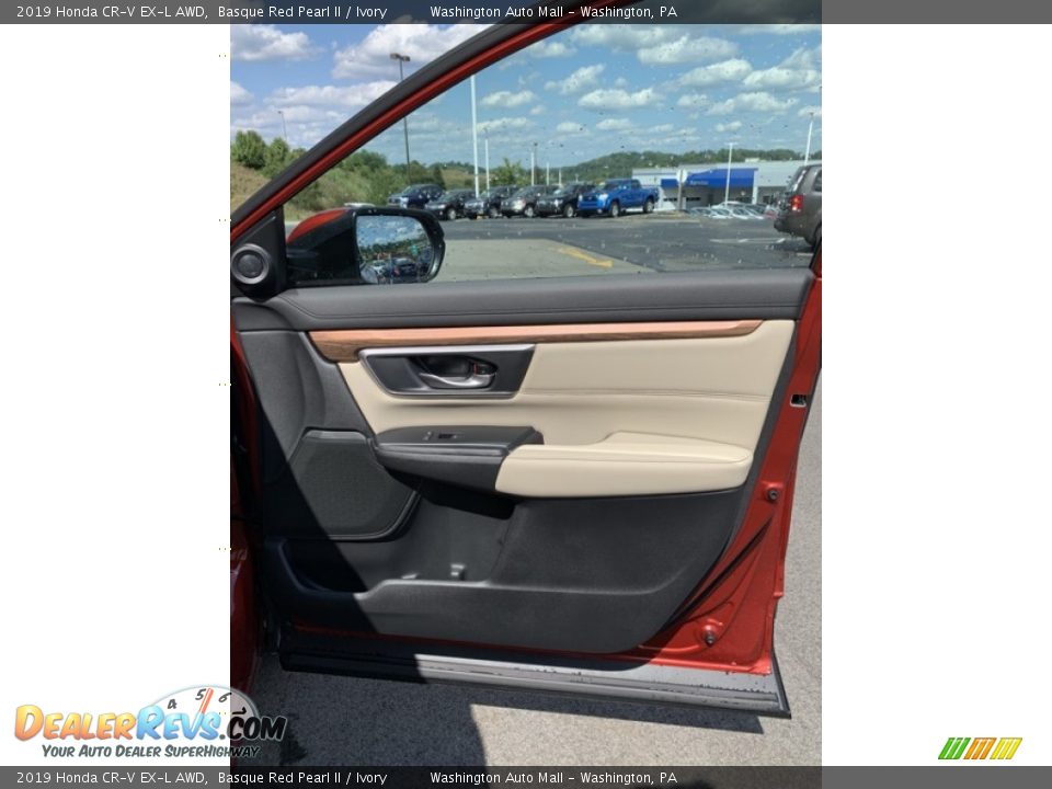 2019 Honda CR-V EX-L AWD Basque Red Pearl II / Ivory Photo #27