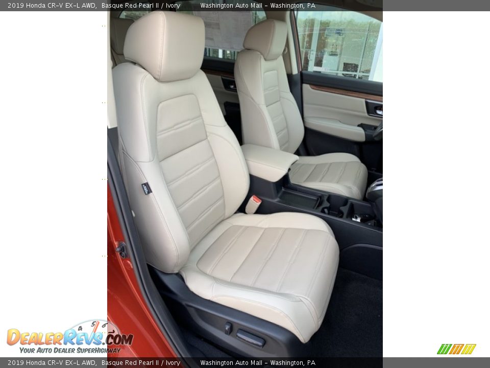 2019 Honda CR-V EX-L AWD Basque Red Pearl II / Ivory Photo #28