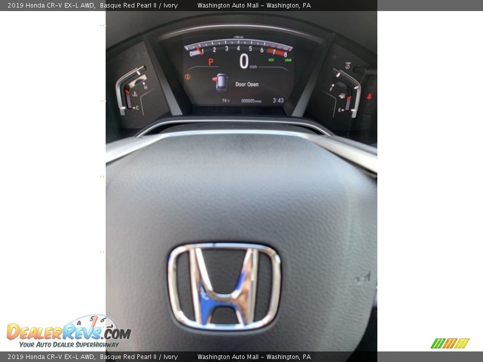 2019 Honda CR-V EX-L AWD Basque Red Pearl II / Ivory Photo #32