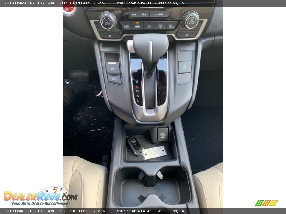 2019 Honda CR-V EX-L AWD Basque Red Pearl II / Ivory Photo #34