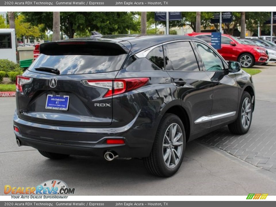 2020 Acura RDX Technology Gunmetal Metallic / Espresso Photo #7