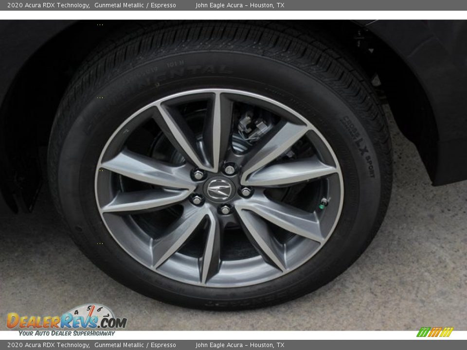 2020 Acura RDX Technology Gunmetal Metallic / Espresso Photo #11