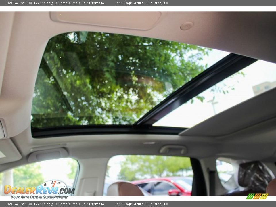 2020 Acura RDX Technology Gunmetal Metallic / Espresso Photo #14