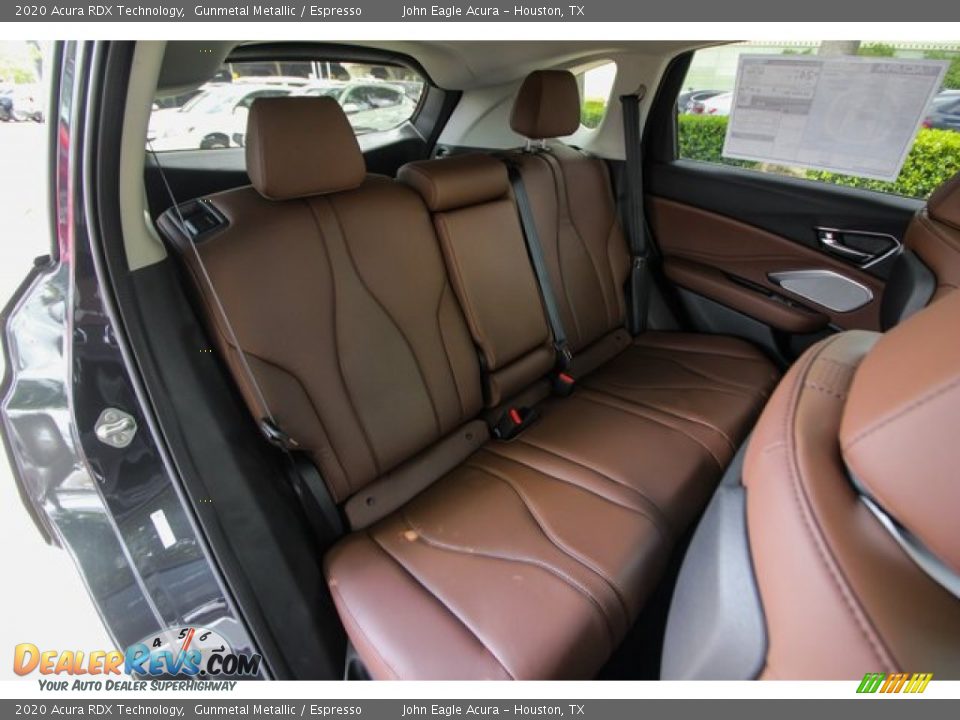 2020 Acura RDX Technology Gunmetal Metallic / Espresso Photo #21