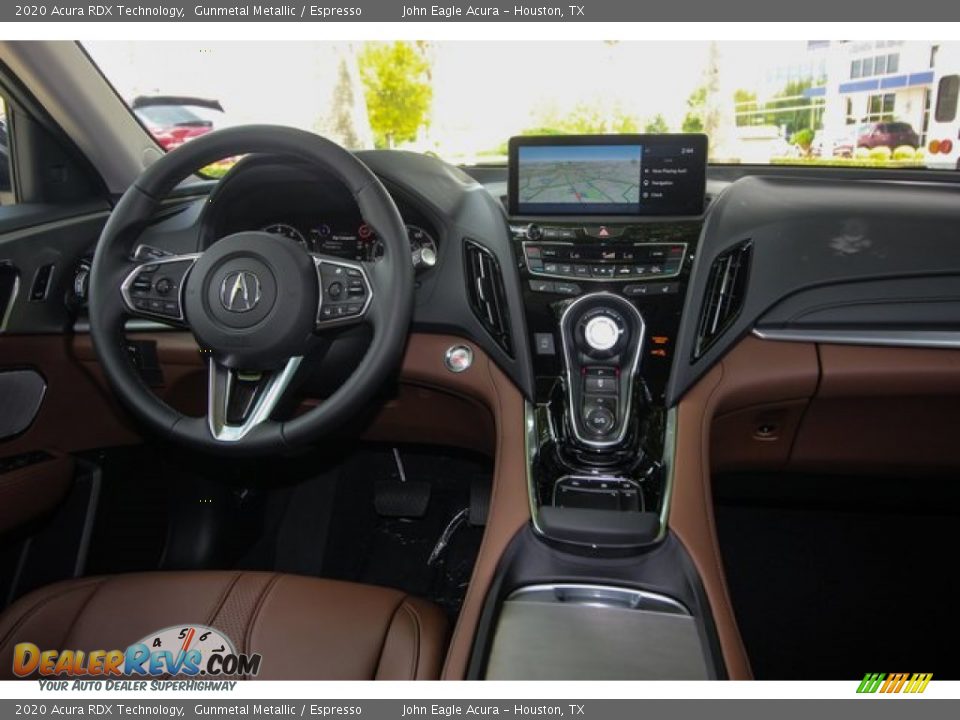 2020 Acura RDX Technology Gunmetal Metallic / Espresso Photo #25