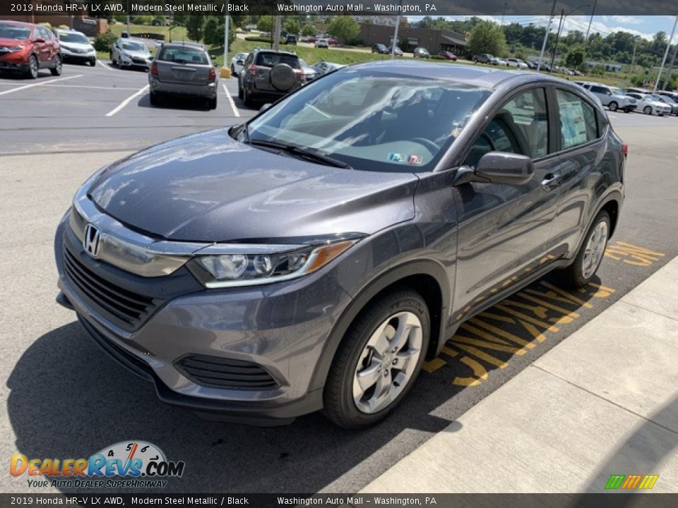 2019 Honda HR-V LX AWD Modern Steel Metallic / Black Photo #4