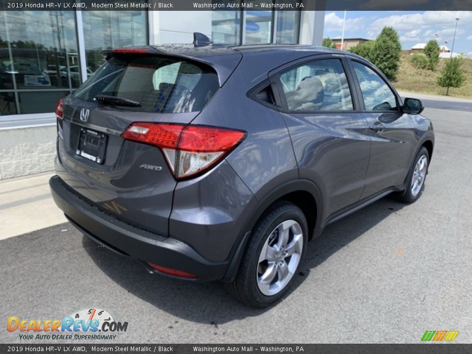 2019 Honda HR-V LX AWD Modern Steel Metallic / Black Photo #7