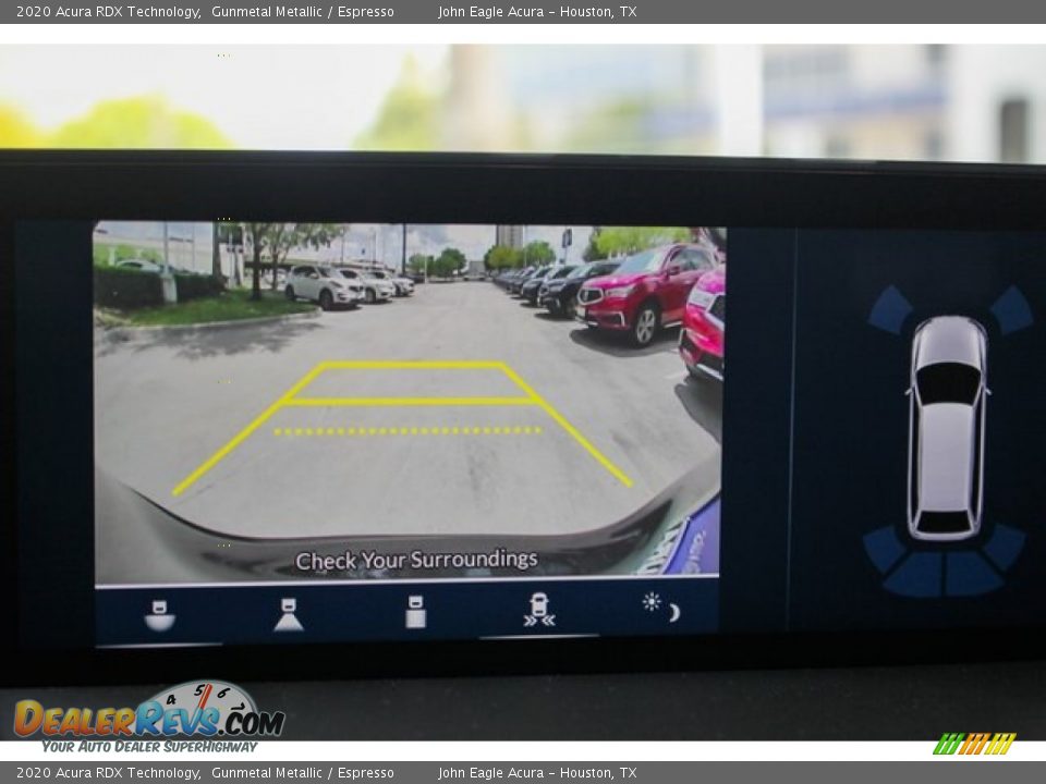 2020 Acura RDX Technology Gunmetal Metallic / Espresso Photo #31