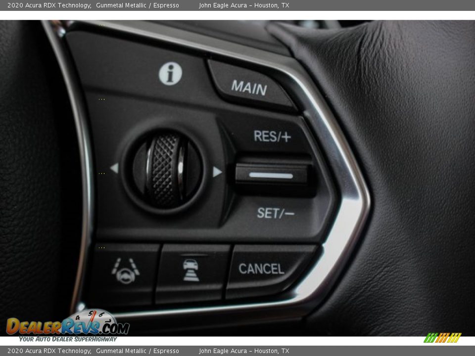 2020 Acura RDX Technology Gunmetal Metallic / Espresso Photo #33