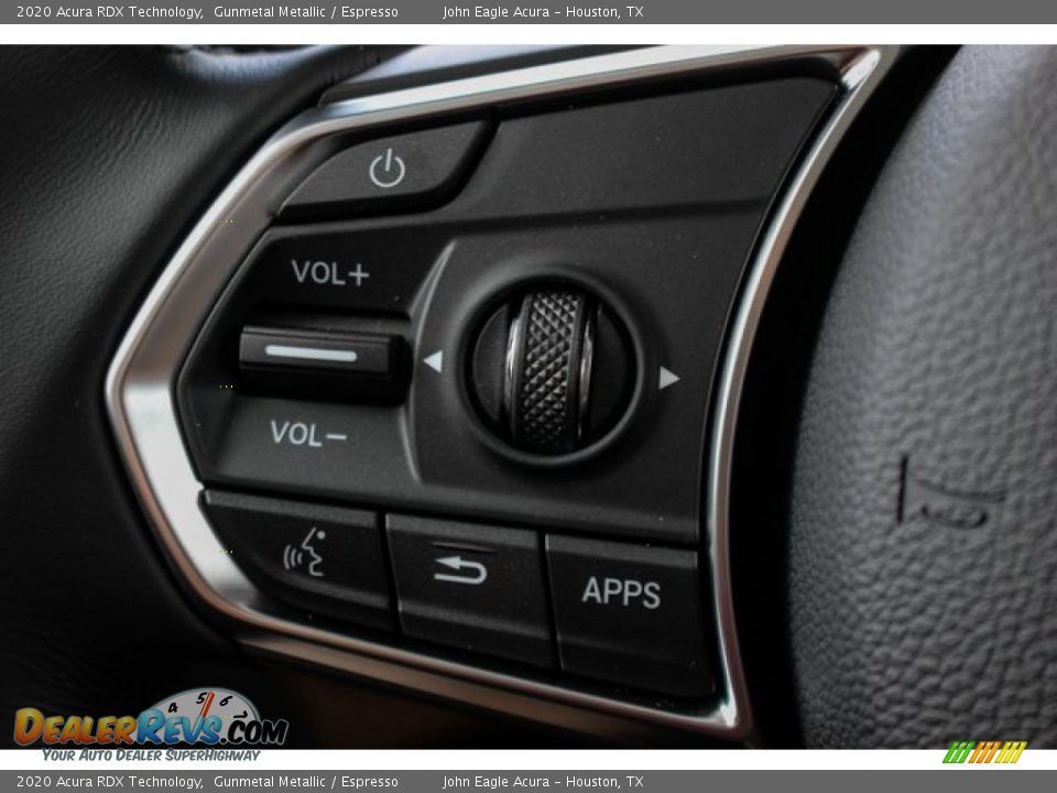 2020 Acura RDX Technology Gunmetal Metallic / Espresso Photo #34