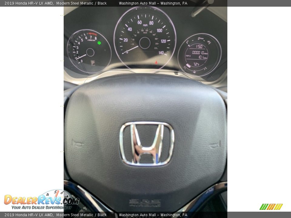 2019 Honda HR-V LX AWD Modern Steel Metallic / Black Photo #30