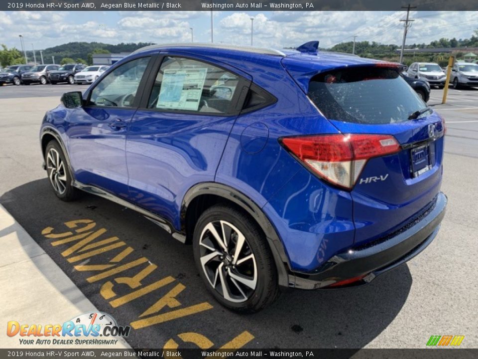 2019 Honda HR-V Sport AWD Aegean Blue Metallic / Black Photo #5