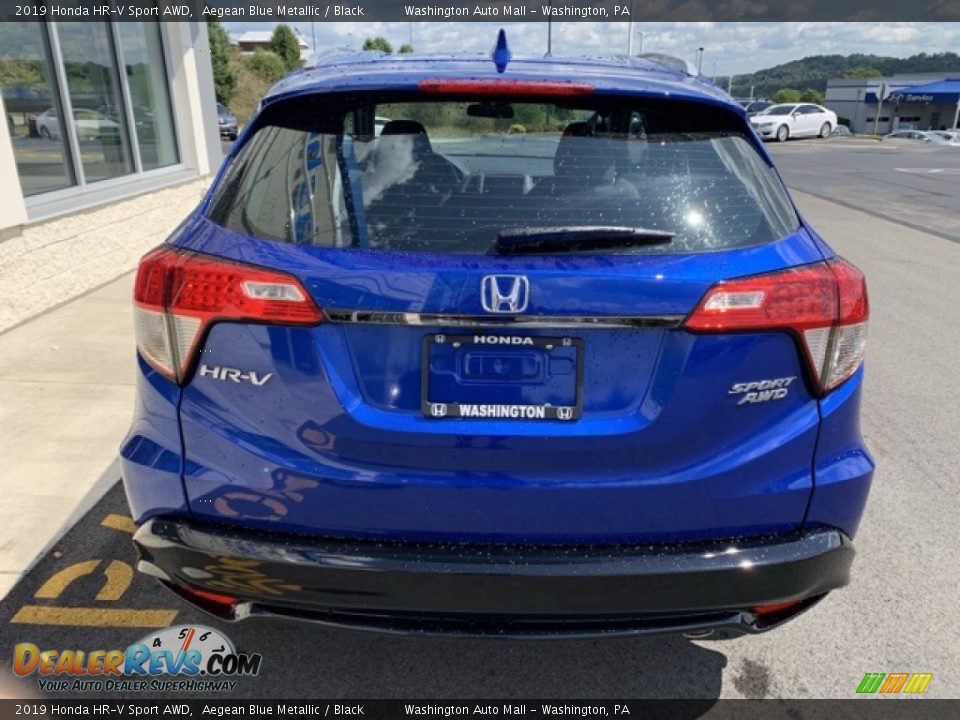 2019 Honda HR-V Sport AWD Aegean Blue Metallic / Black Photo #6