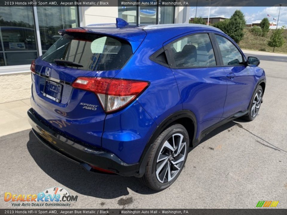 2019 Honda HR-V Sport AWD Aegean Blue Metallic / Black Photo #7